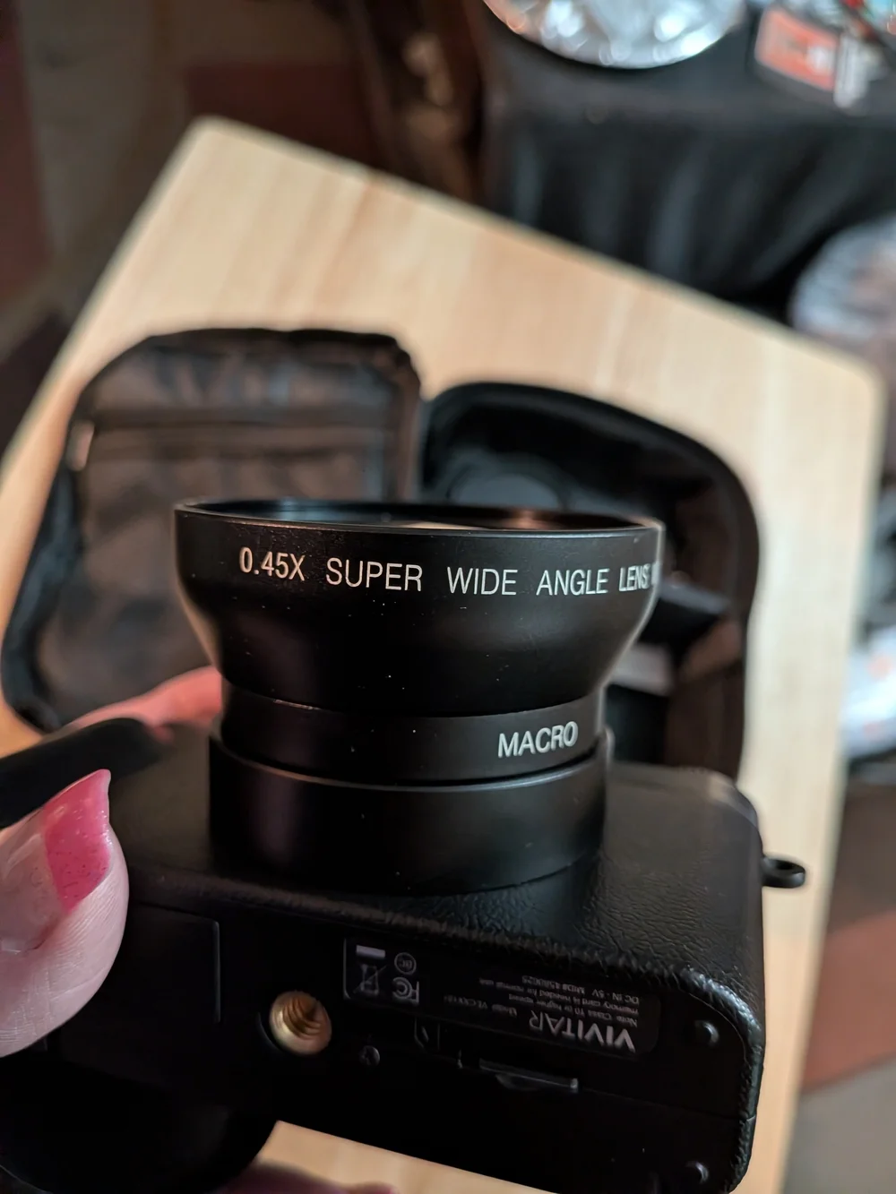 Black Wide-Angle Macro Camera Lens Accessory - Black